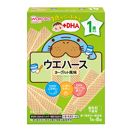 1歳からのおやつ+DHA ウエハース　ヨーグルト風味